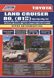 Toyota Land Cruiser 80 1990-98 вып. с диз. двиг. (ч/б) (мАвтолюбитель) (Легион-Автодата)