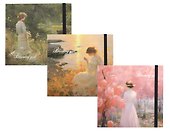 Скетчбук «Blooming girl», 230х220 мм, 50 листов, 160 г/м2, в ассортименте - 0