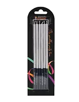 Набор свечей для торта Silver (серебро) (6шт) (15см) (12-7color-candle_12)