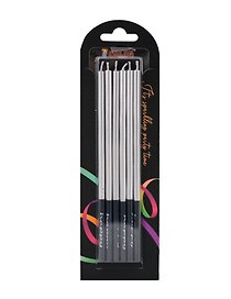 Набор свечей для торта Silver (серебро) (6шт) (15см) (12-7color-candle_12)
