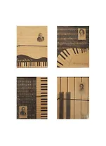 Книга для записей А5 48л "Композиторы" карт.обл., поперечн.резинка, инд.уп., ассорти, Haich