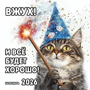 Вжух! И всё будет хорошо! Календарь настенный на 2026 год (300х300 мм)