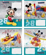 Тетрадь 12л кл. "Mickey Mouse Club Aviator", Disney