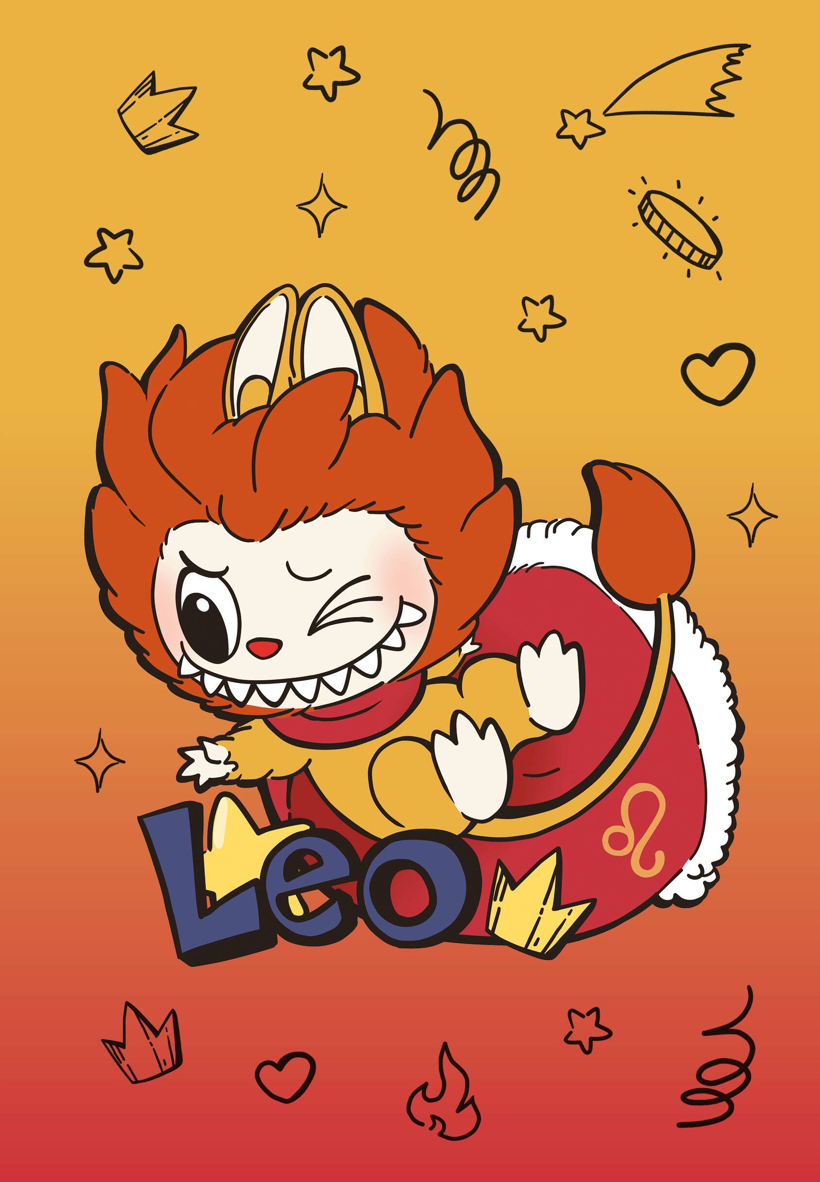 

The Monsters. Астрологический блокнот Лев (Лабубу)