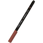 Фломастер двухсторонний «Aqua Brush Duo» Ван Дик коричневый, 2 мм, Lyra - 0
