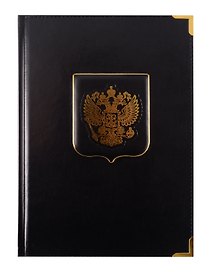 Ежедневник недат. А5+ 152л "PATRIOT" черный, 7Б, тв.переплет, иск.кожа, тисн.фольгой, конгрев, тонир.блок, мет.уголки, ляссе, инд.уп