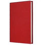 Ежедневник недат. А5 152л "Today. Красный" , интегр.переплет, иск.кожа, евроспираль, карман, петля д/ручки, тонир.блок, ляссе, инд.уп