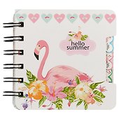 Записная книжка «Hello flamingo» А7, 60 листов в линейку, спираль, в ассортименте - 0