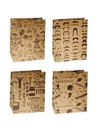 Пакет подарочный крафт А4 "Men's style" ассорти, Kairui