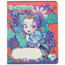 Тетрадь в линейку Academy Style «Enchantimals» в ассортименте, 12 листов