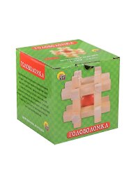 Деревянная игрушка Головоломка-4 (ИД-4194) (Рыжий кот) (7-99л.)
