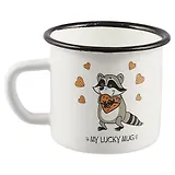 Кружка Енот с печеньками (эмаль) (350 мл)