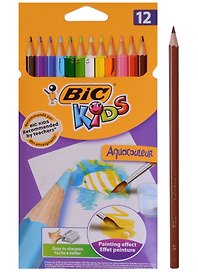 Карандаши цветные акварельные, Bic, 12 цветов