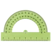 Транспортир 8 см, 180 гр, ассорти