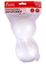 Пенопластовые заготовки Шарики (90 мм) (2 шт) (3+) (661346) (упаковка) (Остров сокровищ)