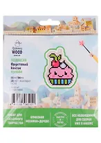 Набор для объемного творчества "Гранни Wood" Алмазная мозаика Подвеска Фруктовый кексик (Wp0304) (66х84) (упаковка)