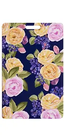 Чехол для карточек Пионы на синем фоне (ДК2017-113)