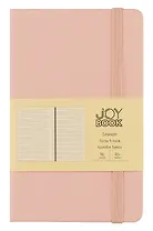 Записная книжка А6- 96л лин. "JOY BOOK. Сахарная вата" 7БЦ, иск.кожа, тонир.форзац, тонир.блок, скругл.углы, сшит.блок, ляссе, резинка, карман на задн.форзаце