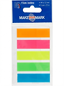 Набор самоклеящихся закладок «Make your mark», неоновые, 5 блоков