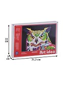 Картина по номерам Art idea "Радужная сова" А4 (21*29,7см.) (MINIA40164) - 1