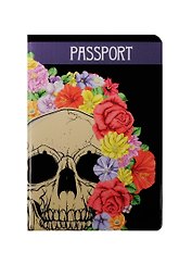 Обложка для паспорта Mysterious skull 2