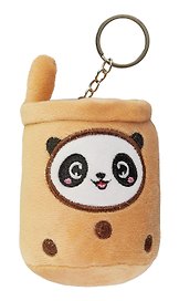 Брелок Панда Bubble tea (текстиль) (10см) в ассортименте