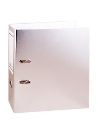 Папка архивная «Metallic», 70 мм, А4, серебрянная, бумвинил, Hatber