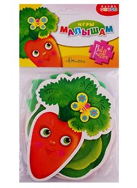Мягкий пазл «Овощи», 4 пазловые фигурки, Дрофа-Медиа