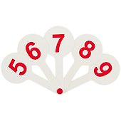 Веер-касса цифр, 0-9, Проф-Пресс - 2