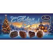 Набор шоколадных конфет С Новым годом! (синяя коробка), 80г