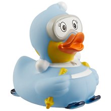 Игрушка для ванной, уточка резиновая FUNNY DUCKS "Уточка лыжница" (1636)