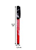 Шариковая ручка синяя 0,7 мм, Music red, Bruno Visconti - 1