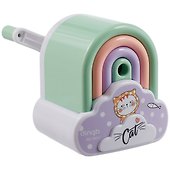 Точилка механическая «Cat and rainbow», 1 отверстие, пластик, в ассортименте - 2