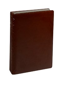Ежедневник полудат. А5 192л "Classic" коричневый, иск.кожа, поролон, тон.бумага, справ.мат-лы, ляссе, Listoff