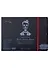 Скетчбук 24,5*18,5см 18л "SMLT Art Black authenticbook", на резинке, 165г/м2, черный, сшивка - 0