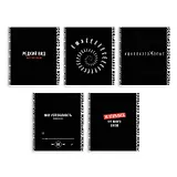 Тетрадь в клетку Феникс+, "Фразы с характером", 96 листов, в ассортименте