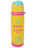 Термос цветной Keep Calm (металл) (500мл) - 0