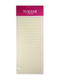 Набор для творчества, Tukzar, Наклейки-бусинки перламутровые 10*31см, 504шт