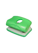 Дырокол 15 листов, зеленый неоновый, пластик, с линейкой, Proff