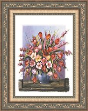 Картина Цветы (sj52) (13х18)
