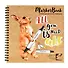 Скетчбук 195*195 40л для маркеров "Кролик", крафт. бумага, 90г/м2, тв.обложка, гребень - 0