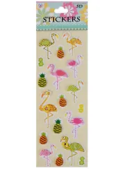 Наклейки 3D Фламинго, 2510-11