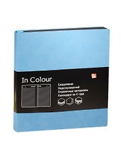 Ежедневник недатированный «In Colour» А5, голубой, 136 листов, экокожа, Listoff