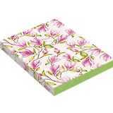 Ежедневник, А6+ 128л недатир. Магнолии интегральная обл., иск.кожа ЕИКИБ61912804