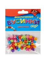 Материалы для творчества Декоративные бусинки Цветочки (С2898-01) (3+) (упаковка)