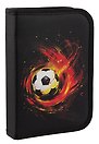 Пенал 1отд. "Fireball" с наполнением, 21*14см,1 отк. планка, 24 предмета.