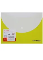 Папка-конверт А5 на кнопке, 2 отделения, ассорти, TRANBO