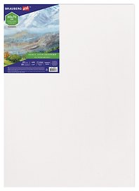 Холст на подрамнике 50*70см грунт., 45%хлоп., 55%лен, среднее зерно, BRAUBERG ART CLASSIC