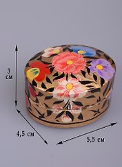 Шкатулка овальная картон Калейдоскоп (5,5 см) (1158168)