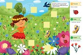 Книжка с наклейками для девочек. 50 наклеек - 1